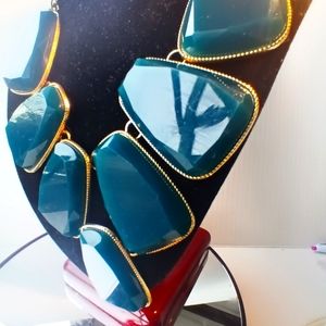 Green Enamel necklace